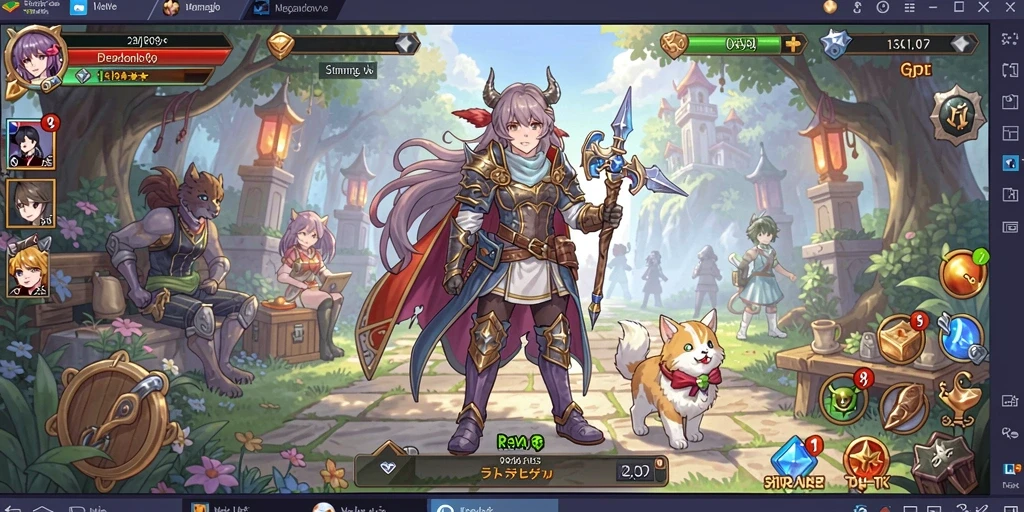 99rp - Screenshot fitur komunitas untuk interaksi antar pemain.